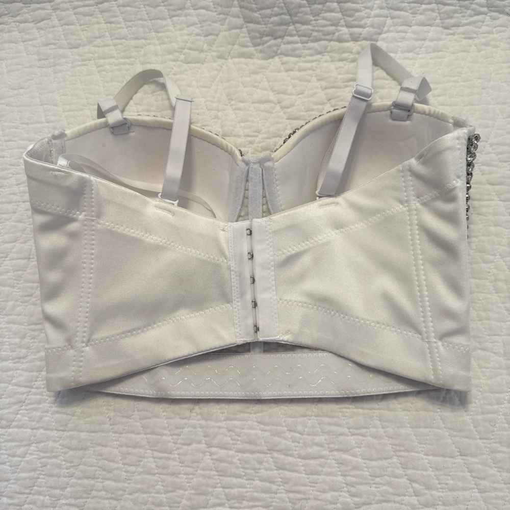 Windsor Silver Sequin Sleeveless Crop Top - Picture 9 of 16